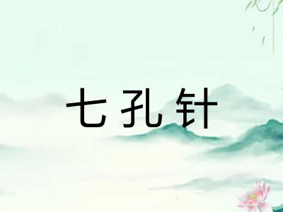 七孔针