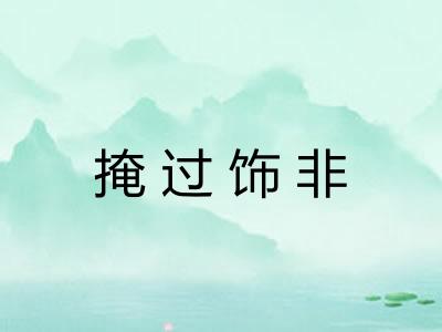 掩过饰非