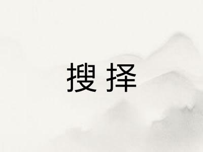 搜择