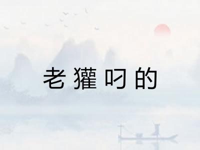 老獾叼的