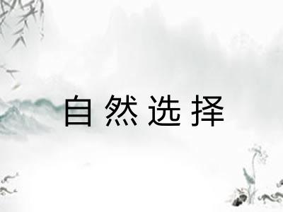 自然选择