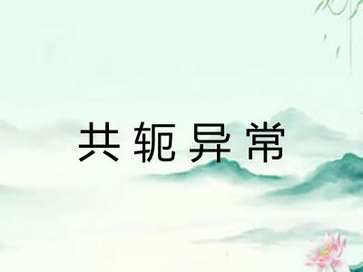 共轭异常