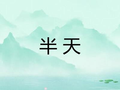 半天