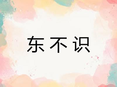 东不识