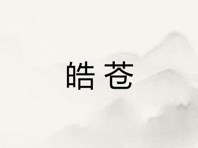 皓苍
