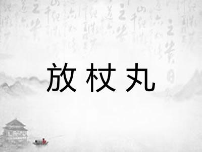 放杖丸