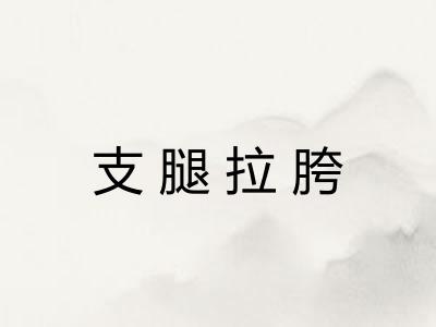 支腿拉胯