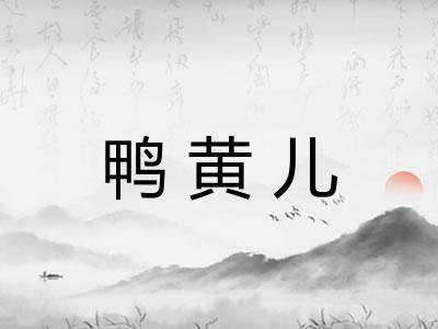 鸭黄儿