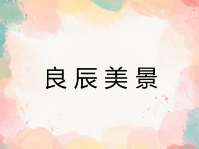 良辰美景