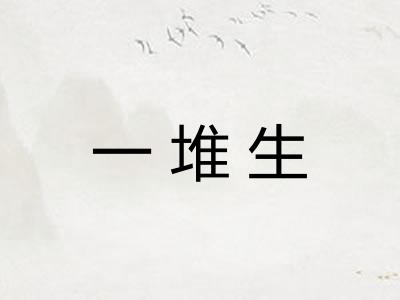 一堆生