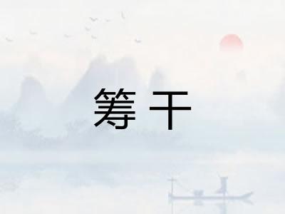 筹干