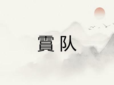 霣队