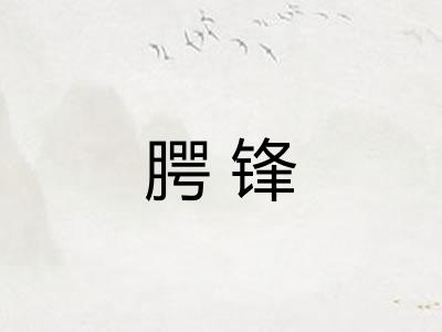 腭锋