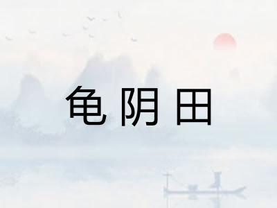 龟阴田