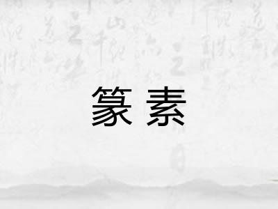 篆素