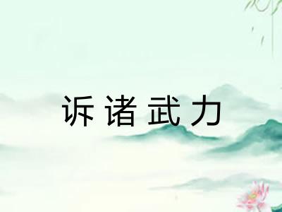 诉诸武力
