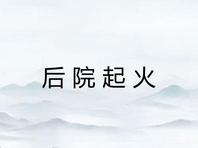 后院起火