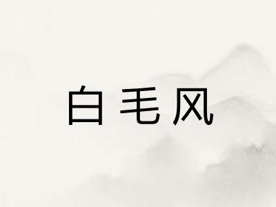 白毛风