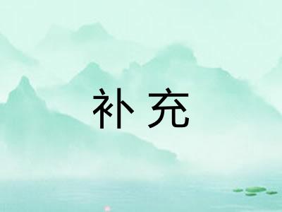 补充