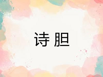 诗胆