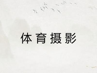 体育摄影