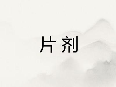 片剂