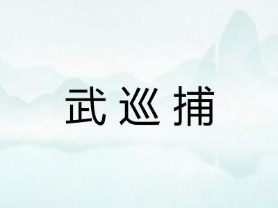 武巡捕