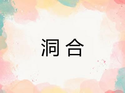 洞合