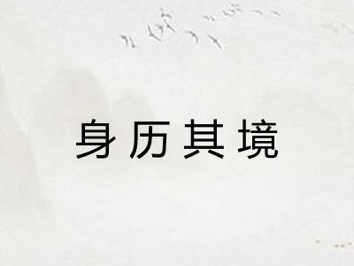 身历其境