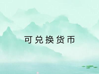 可兑换货币