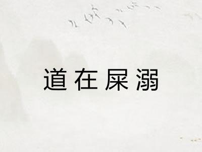 道在屎溺
