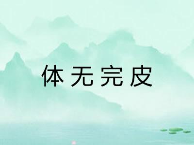 体无完皮