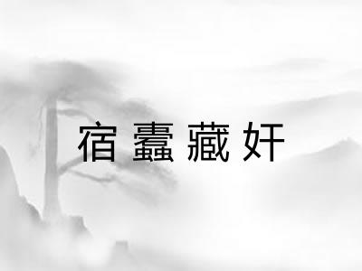 宿蠹藏奸