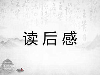 读后感