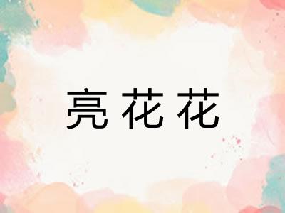 亮花花