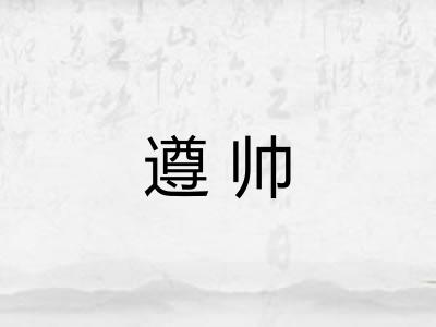 遵帅