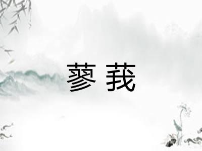 蓼莪