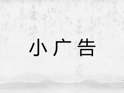小广告