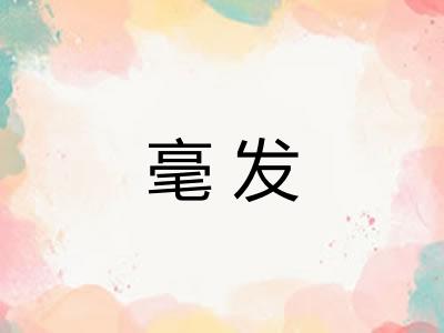 毫发