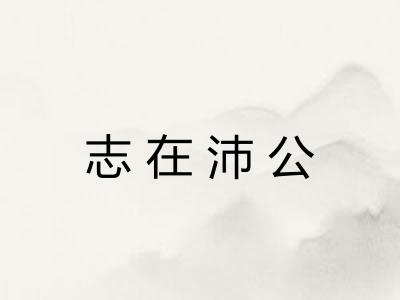 志在沛公