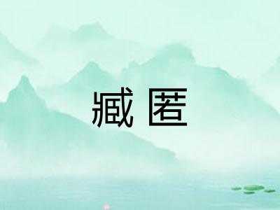 臧匿