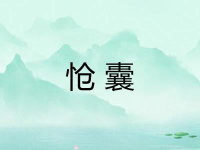 怆囊