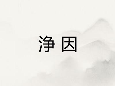 浄因