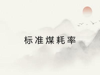 标准煤耗率