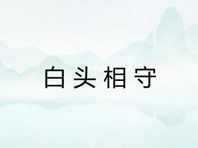 白头相守