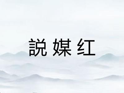 説媒红