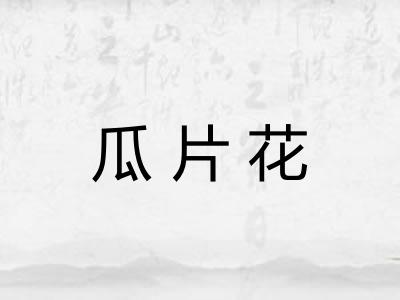 瓜片花