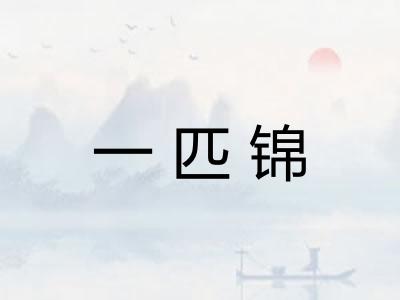 一匹锦