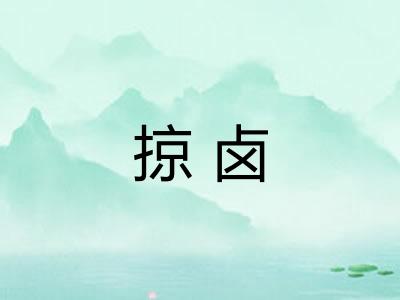 掠卤