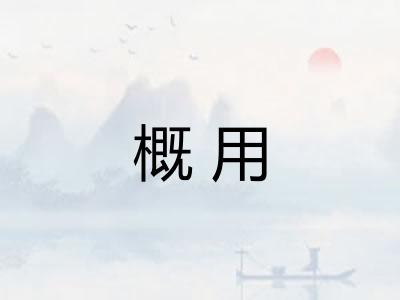 概用